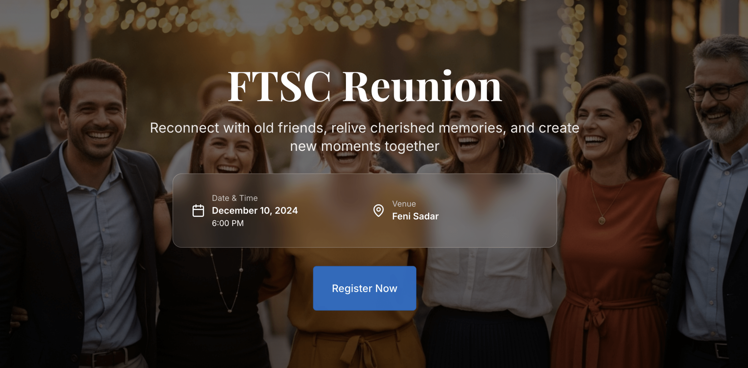 school or Collage Reunion Event Registration & Management System